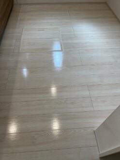 京都府京田辺市でセラミックフロアコーティングの施工後