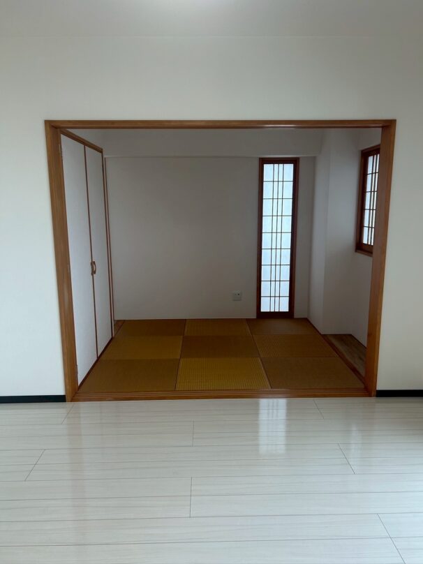 畳を撤去してフローリングへ変更する前のリビング（兵庫県加東市・新築戸建て）